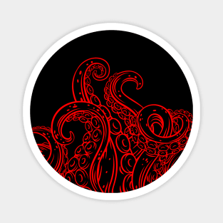 Monstruous Tentacles - Red Magnet